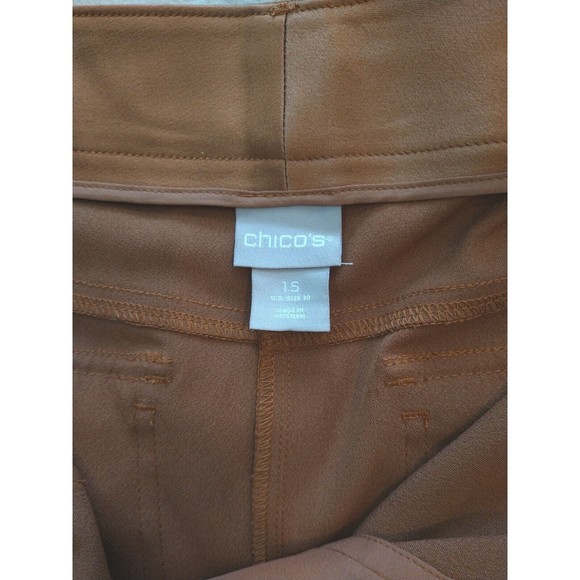 CHICO'S Slim Leg Belted Cargo Utility Ankle Pants Size US 10 - Picture 6 of 9